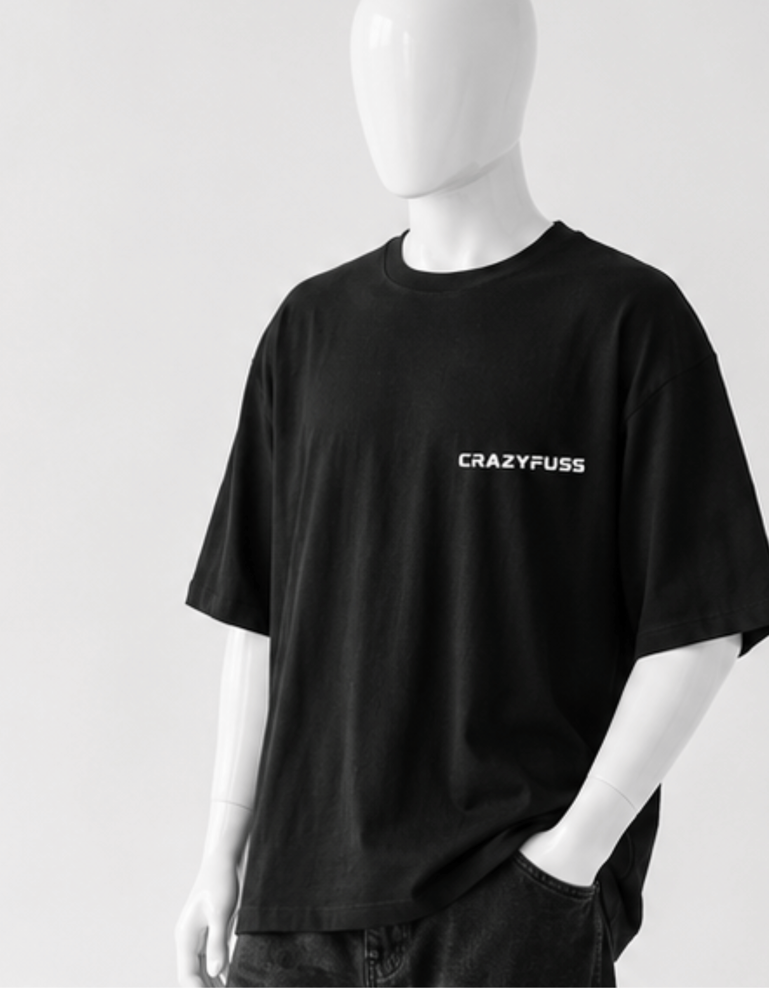 BLUE GLOOM CRAZYFUSS OVERSIZED COTTON T SHIRT MEN