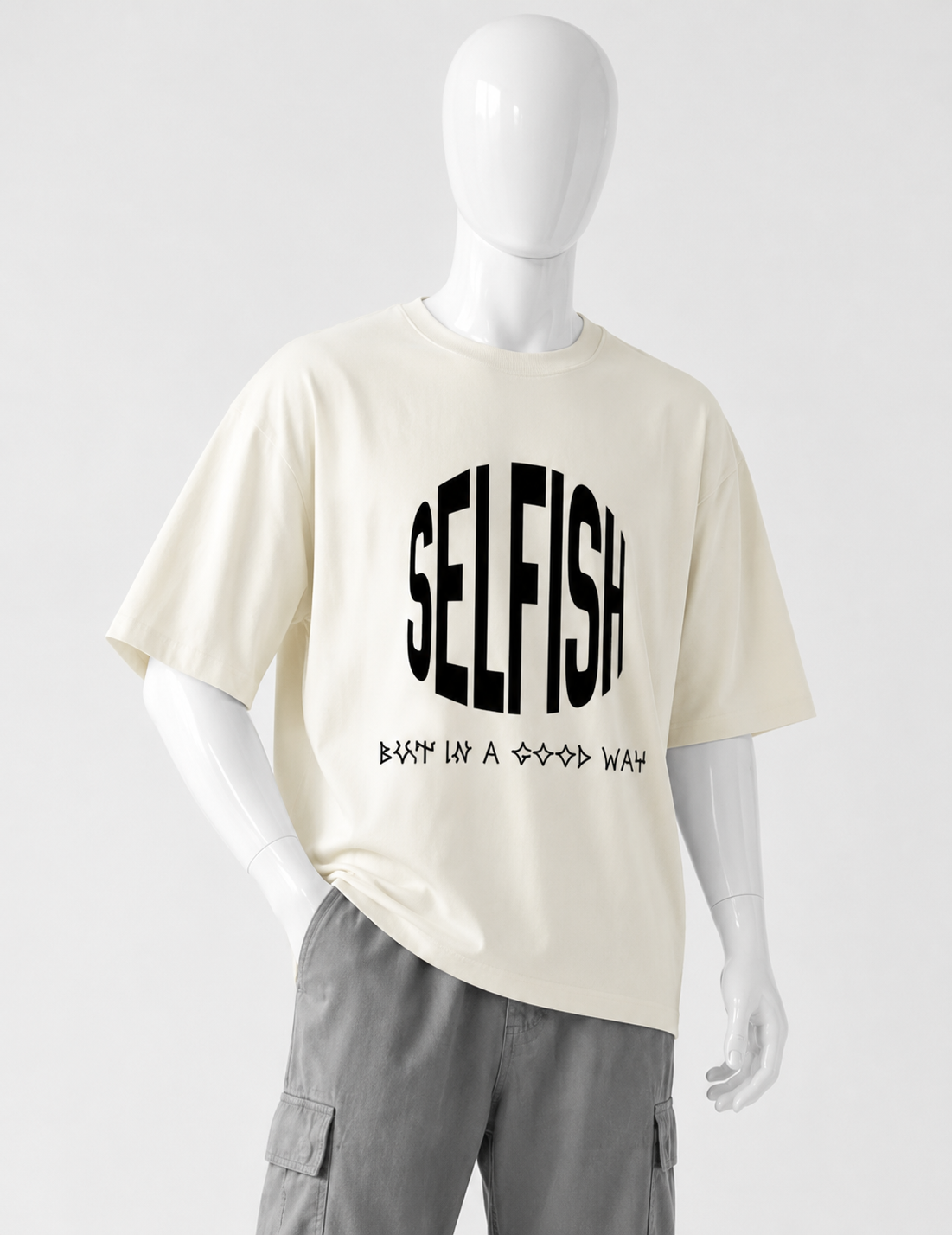 SLEFISH CRAZYFUSS OVERSIZED T SHIRT COTTON MEN — alternate view