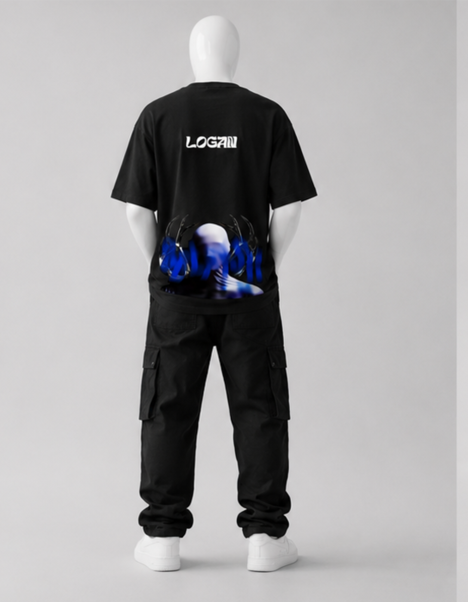 LOGAN CRAZYFUSS OVERSIZED T SHIRT MEN — alternate view