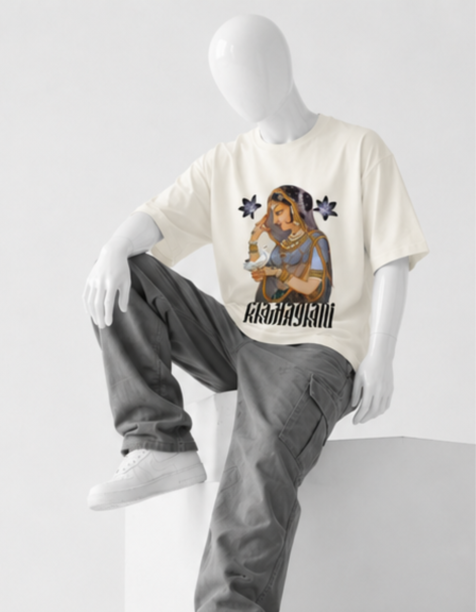 KHAMAGHANI CRAZYFUSS OVERSIZED COTTON T SHIRT UNISEX